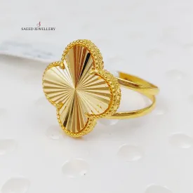 18K Clover Ring