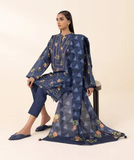 2 Piece - Printed Light Khaddar Suit