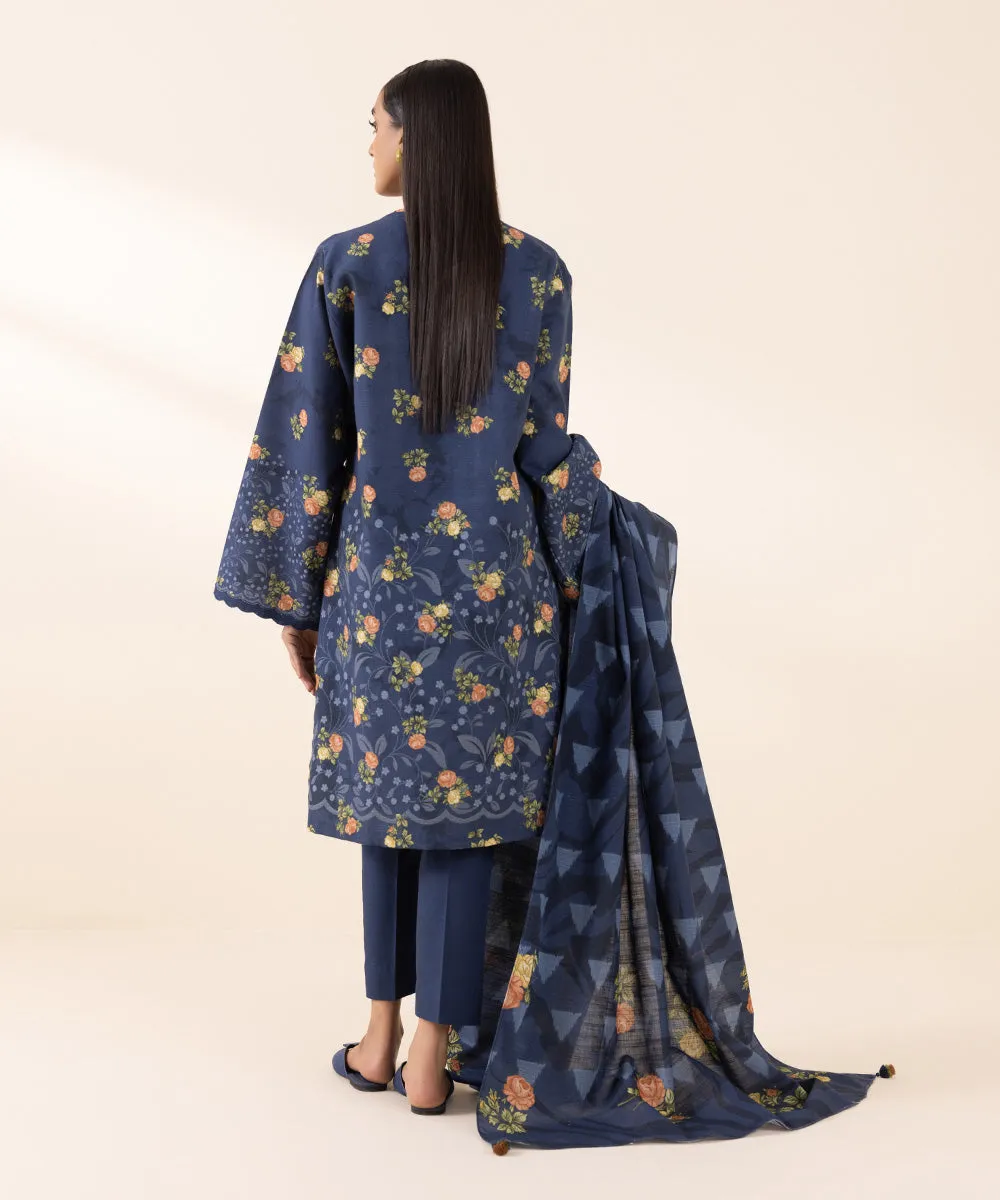 2 Piece - Printed Light Khaddar Suit