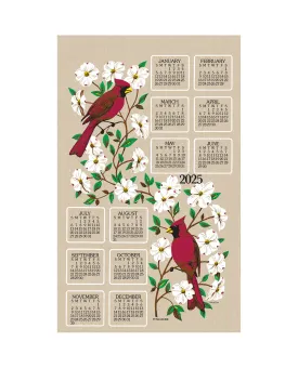 2025 Dogwood & Cardinal Towel Display Calendar