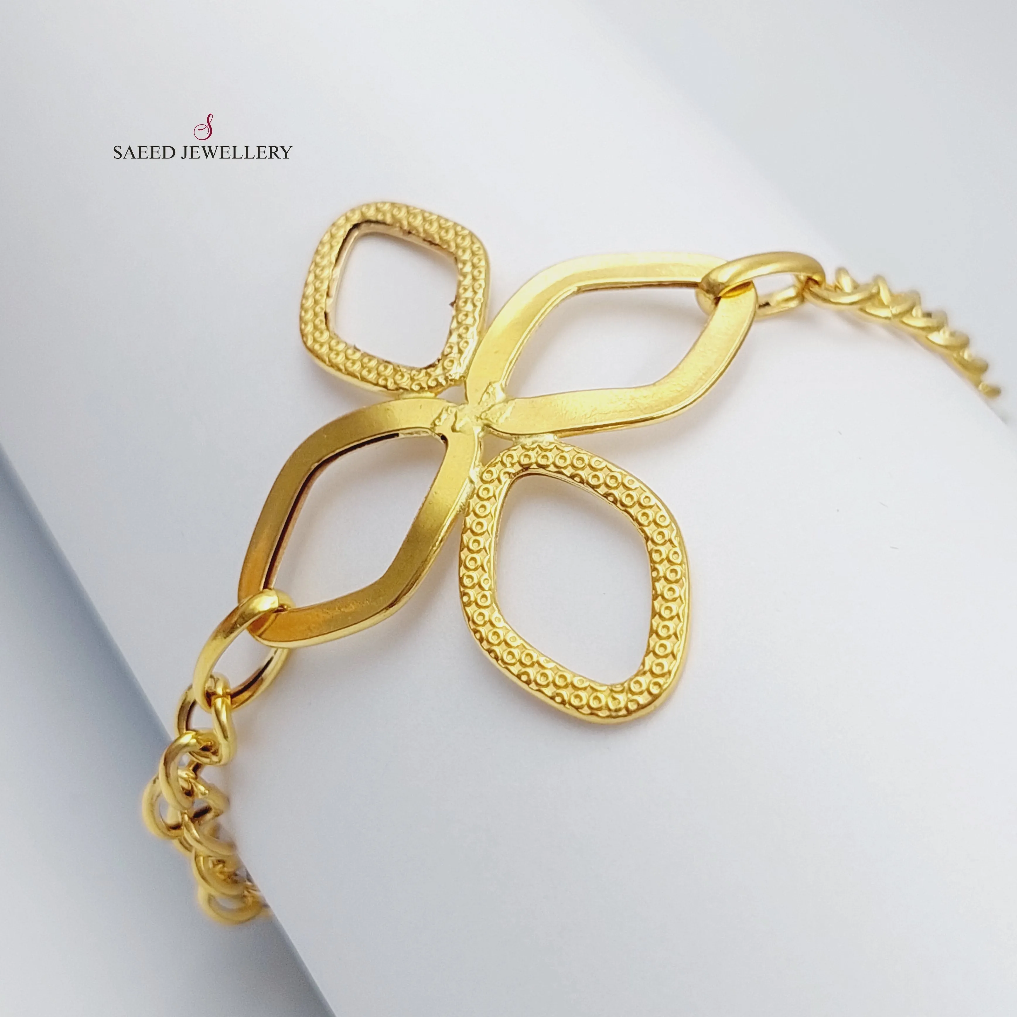 21K Clover Bracelet