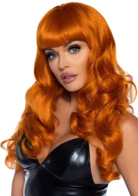 24" Wavy Wig with Bangs