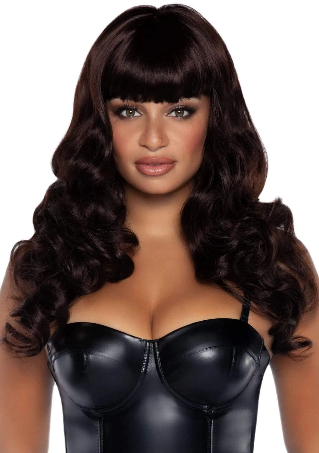 24" Wavy Wig with Bangs