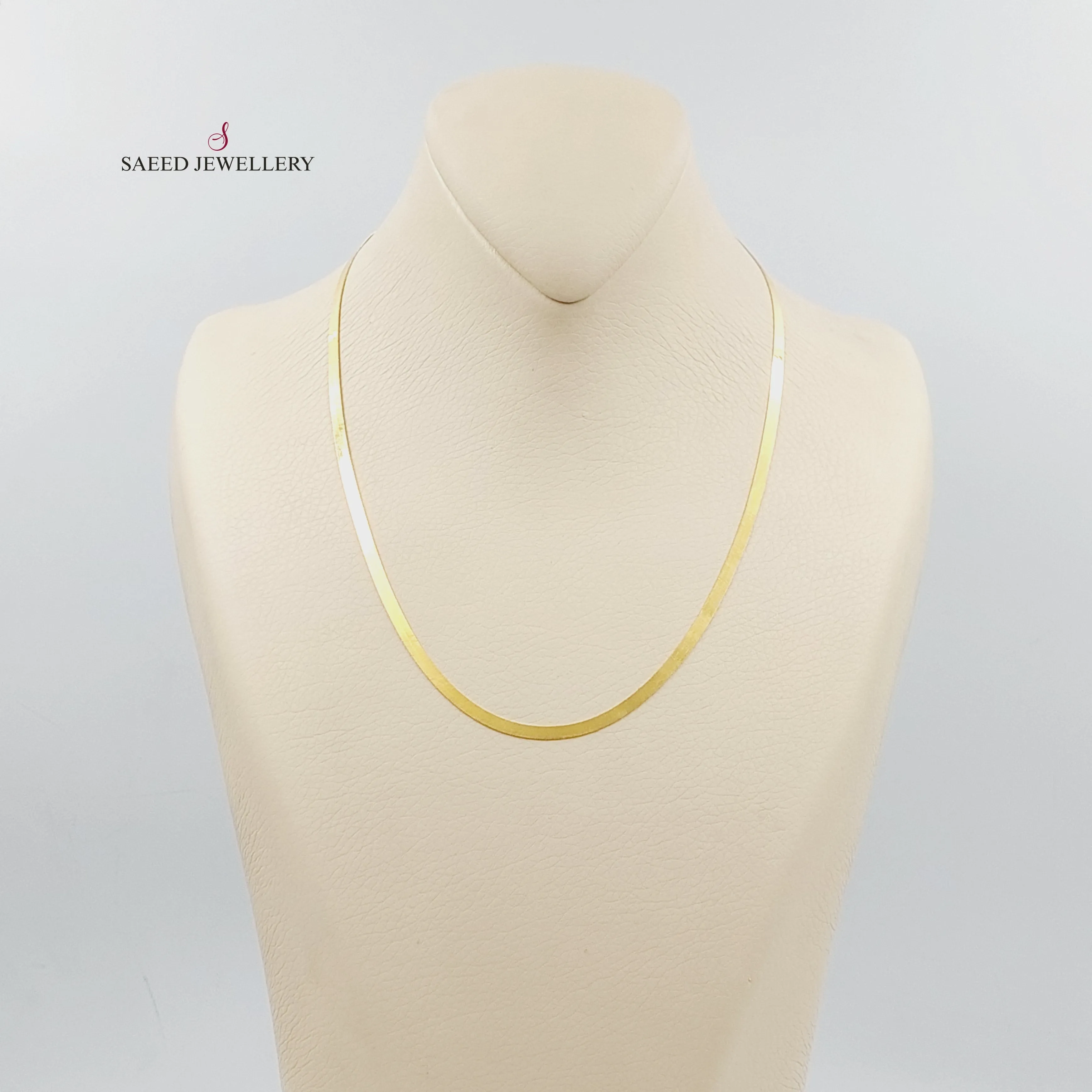 (3mm) Necklace Flat Chain