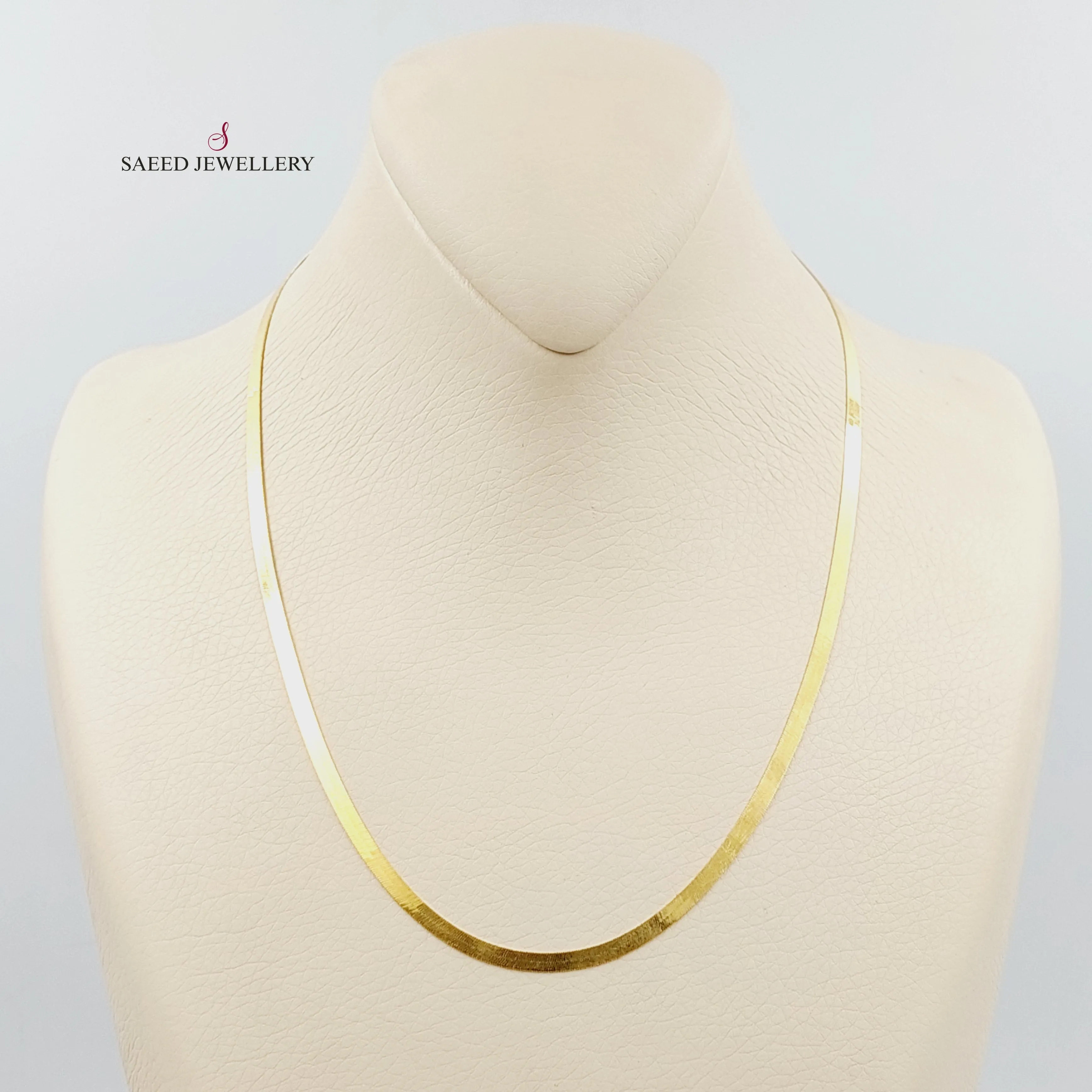 (3mm) Necklace Flat Chain