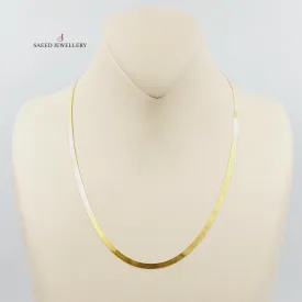 (3mm) Necklace Flat Chain