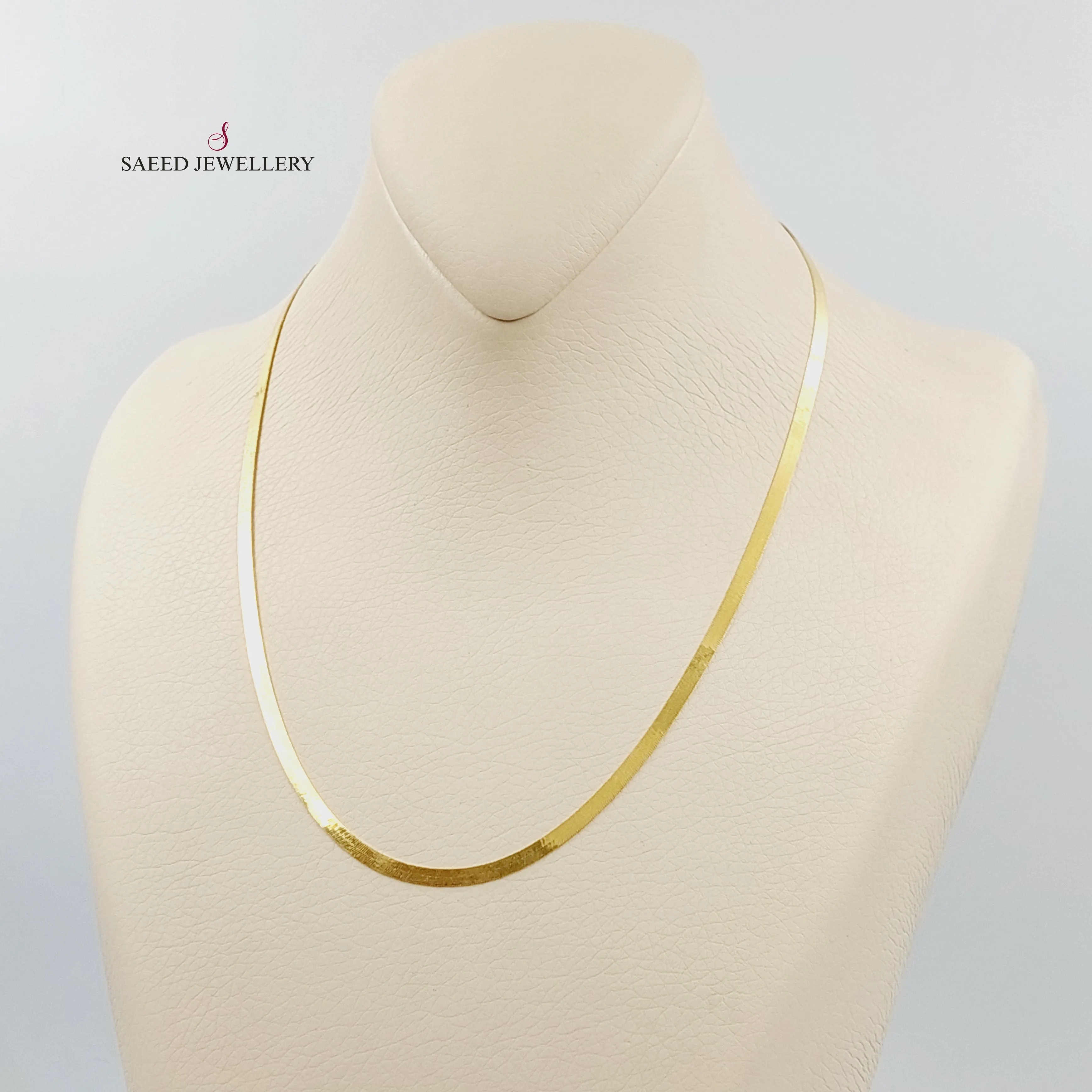 (3mm) Necklace Flat Chain