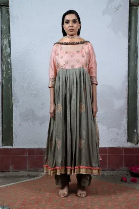 Apsara: Pink and Grey Salwar