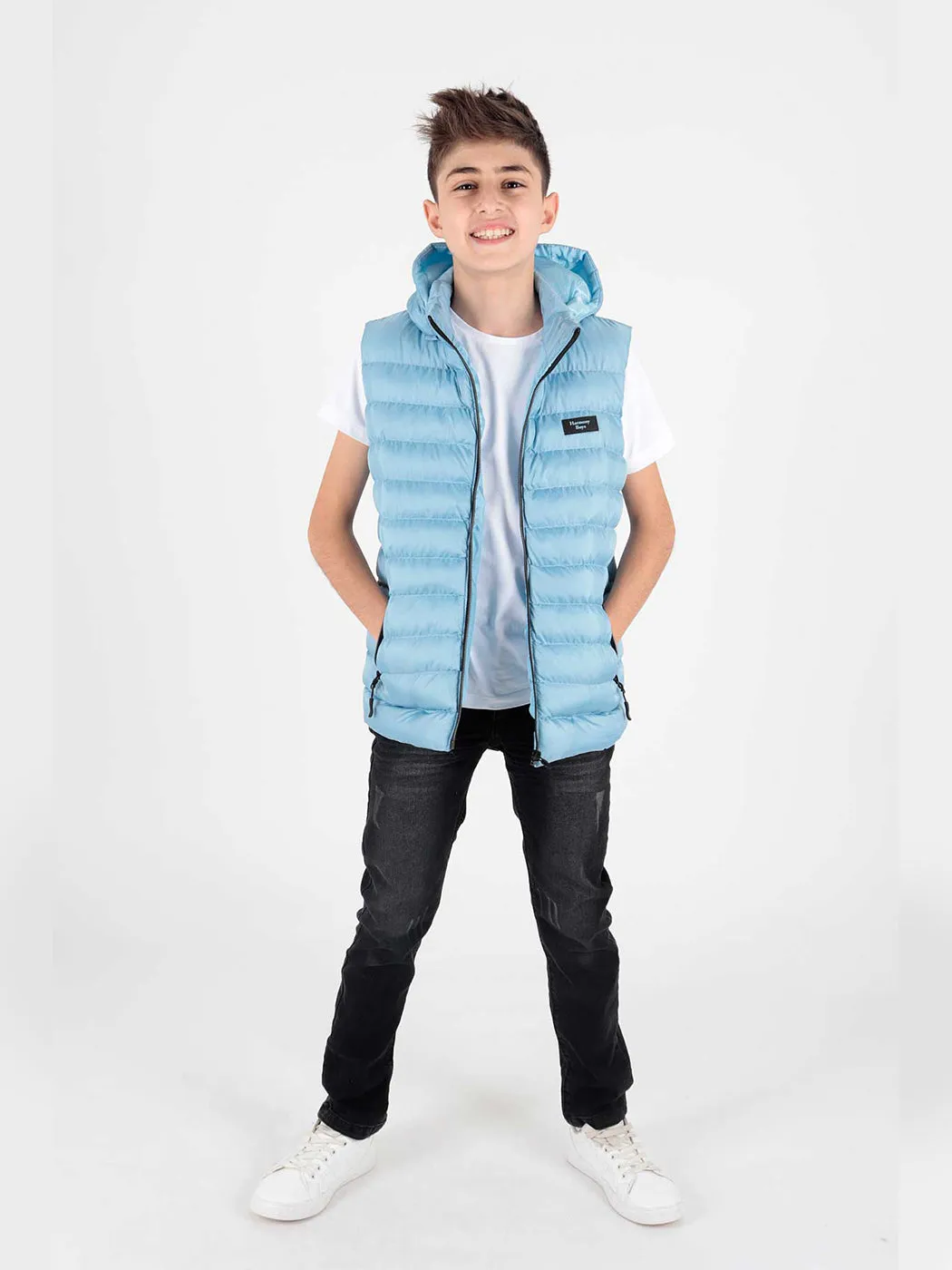 Boy Fashion trend Hooded Swelling Vest AK215051