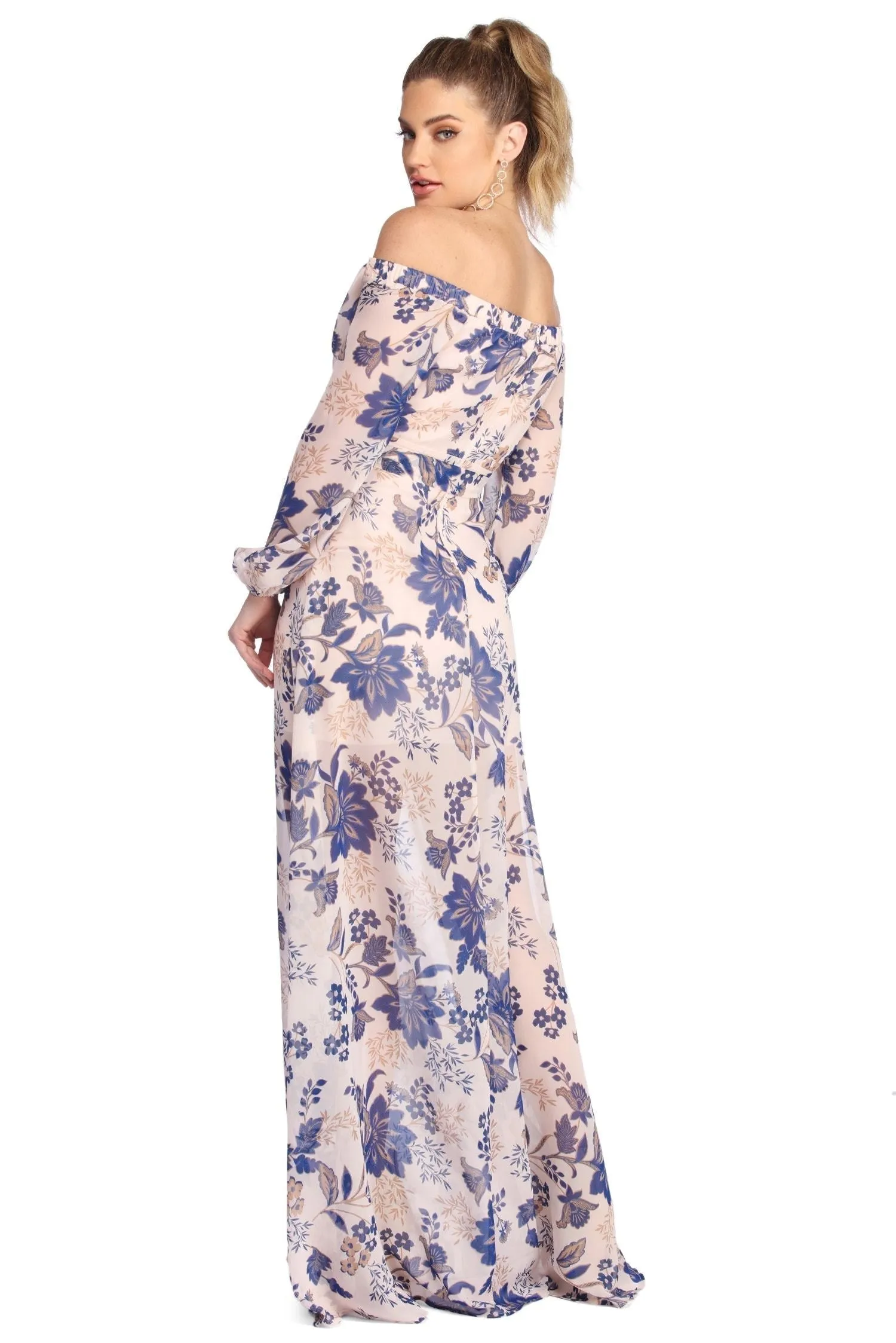 Britt Wrap Stylish Formal Floral Dress