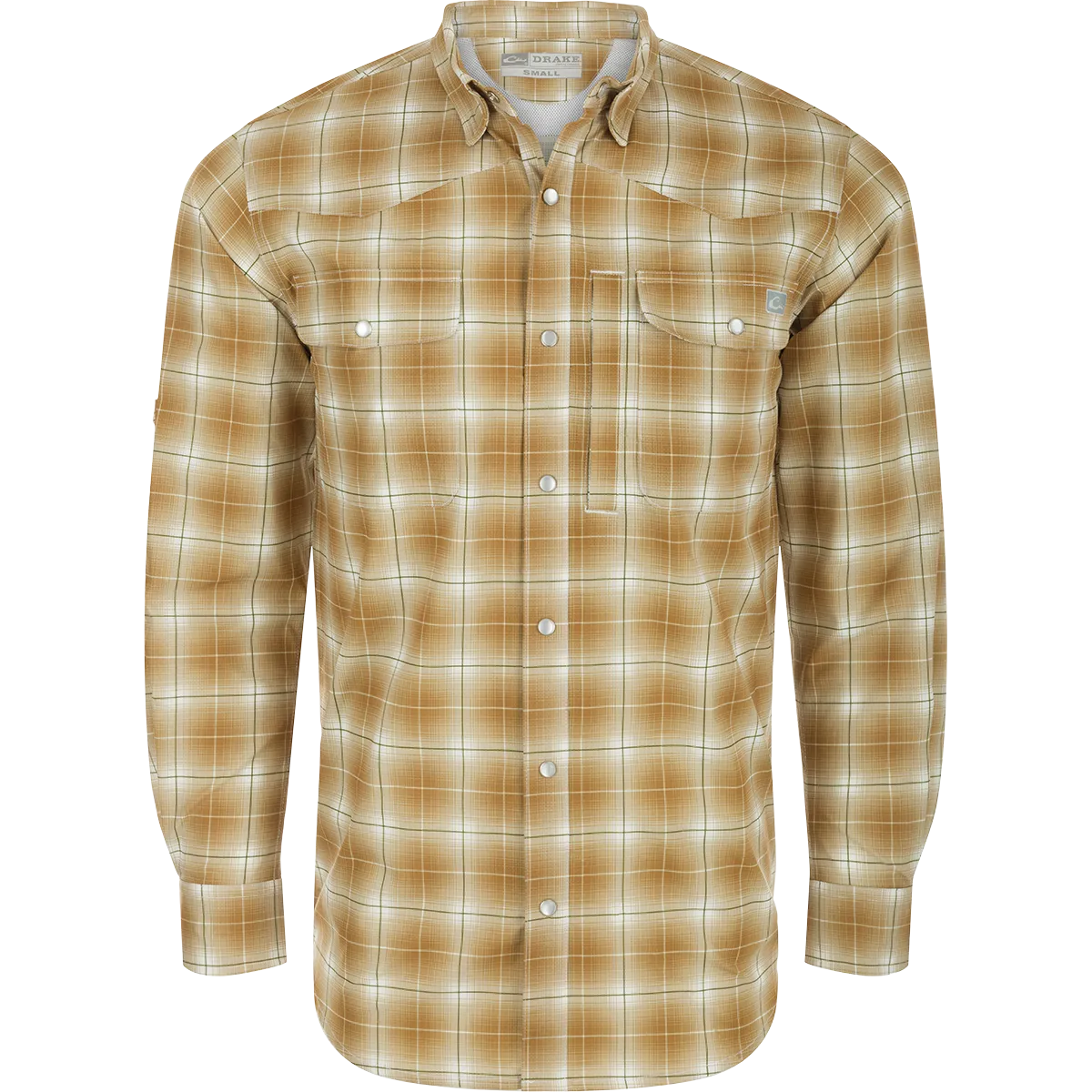 Cinco Ranch Western Fall Plaid Button-Down Long Sleeve Shirt