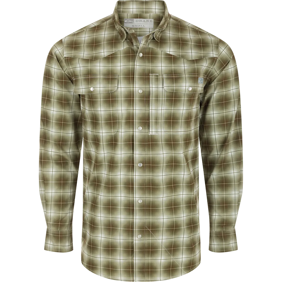 Cinco Ranch Western Fall Plaid Button-Down Long Sleeve Shirt