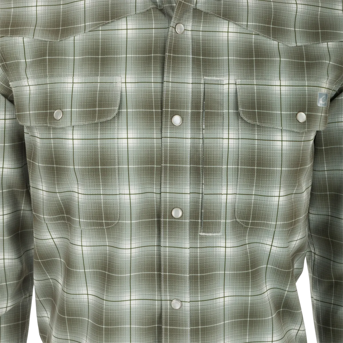 Cinco Ranch Western Fall Plaid Button-Down Long Sleeve Shirt