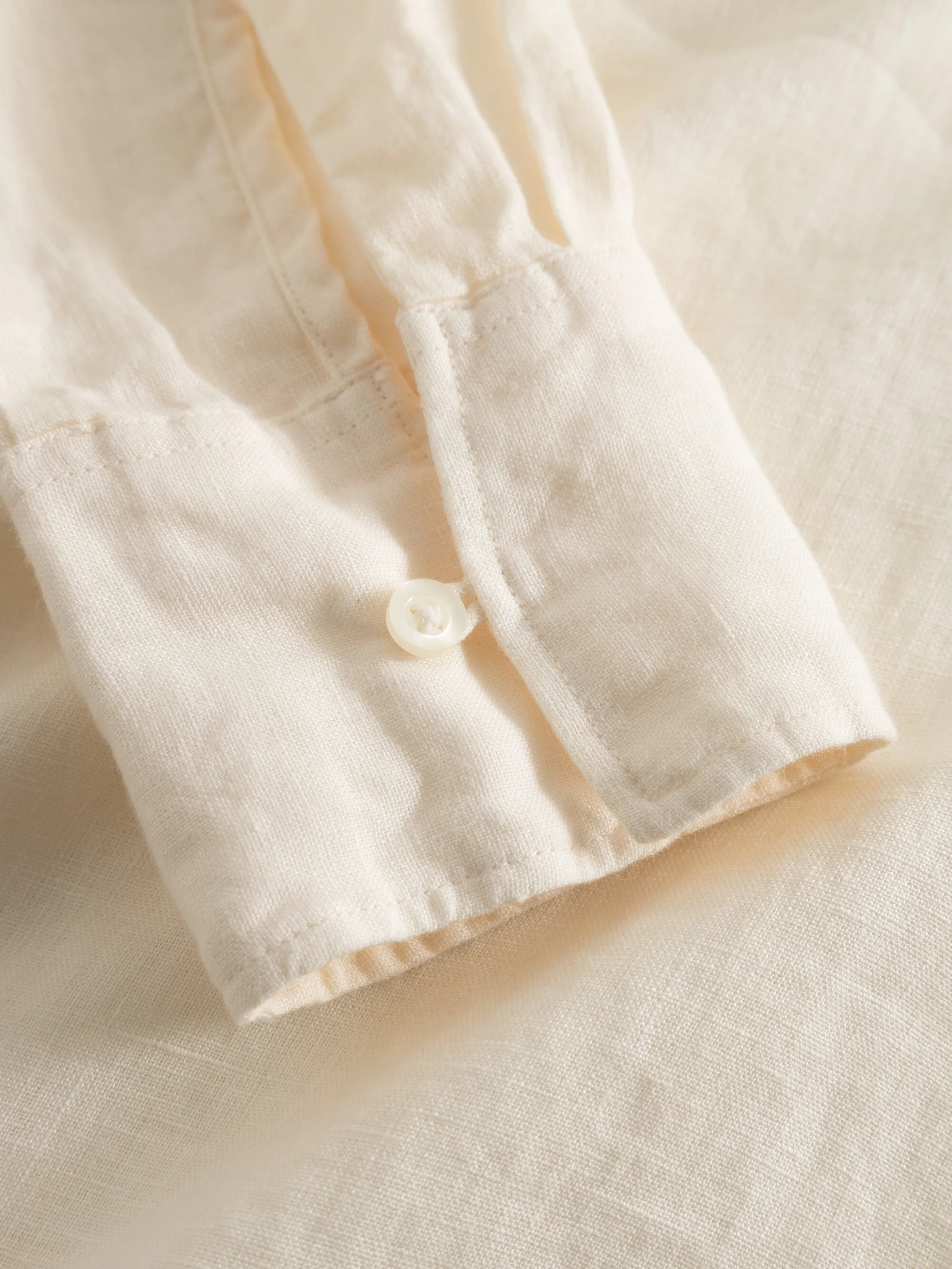 Classic linen dress - Buttercream