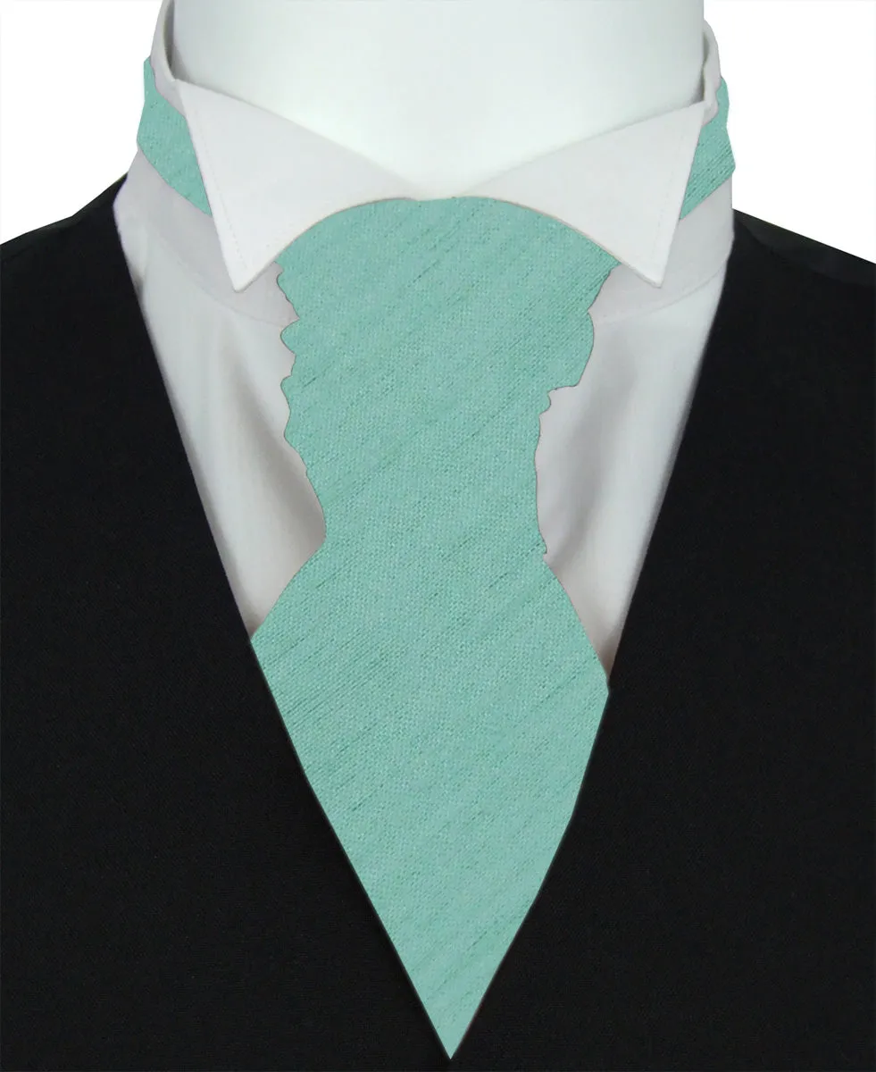 Coastal Blue Shantung Boys Wedding Cravat