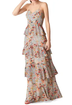 Floral Print Anette Ruffled Tier Maxi Dress (Pre-loved)