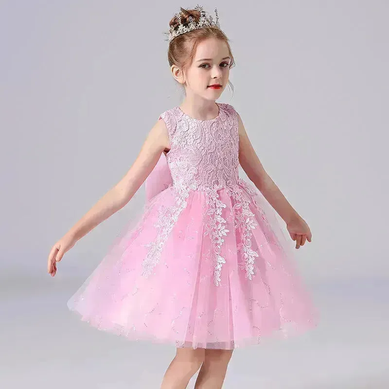 Formal Dress Fashionable Vest Princess Dress Girl Catwalk Show Clothing Birthday dress for Kids