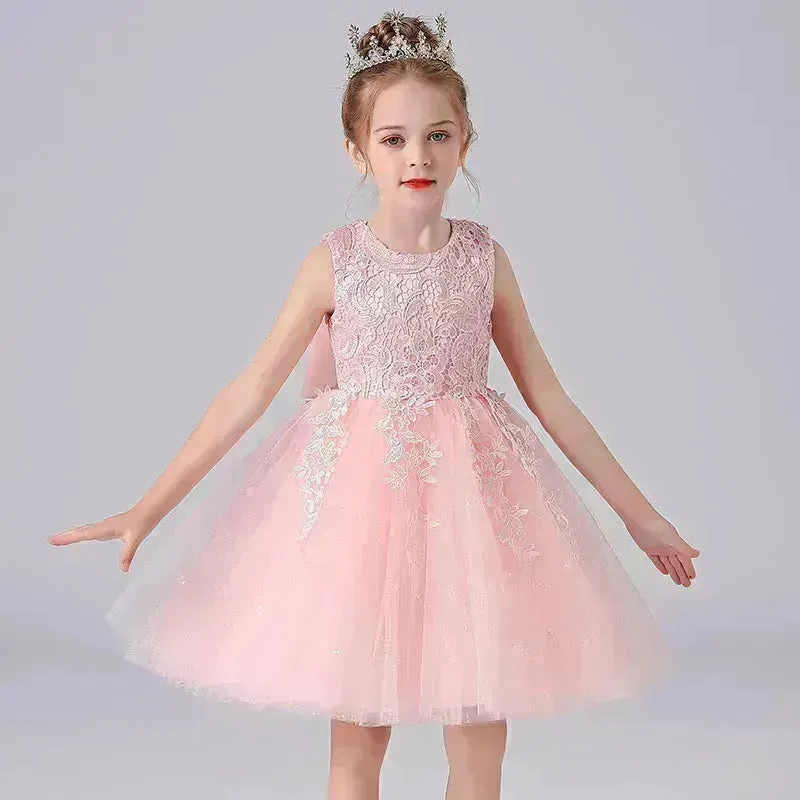 Formal Dress Fashionable Vest Princess Dress Girl Catwalk Show Clothing Birthday dress for Kids