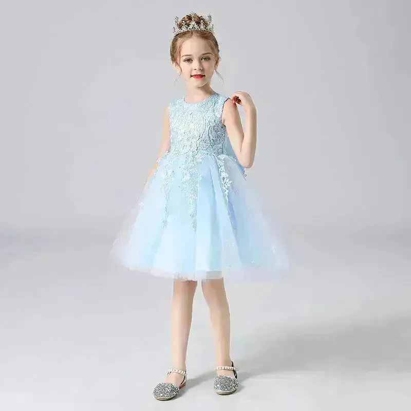 Formal Dress Fashionable Vest Princess Dress Girl Catwalk Show Clothing Birthday dress for Kids