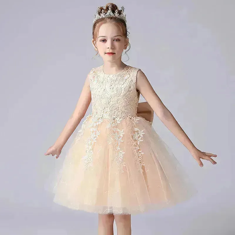 Formal Dress Fashionable Vest Princess Dress Girl Catwalk Show Clothing Birthday dress for Kids