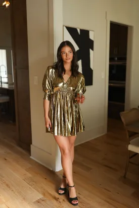 Glittery & Gold Dress