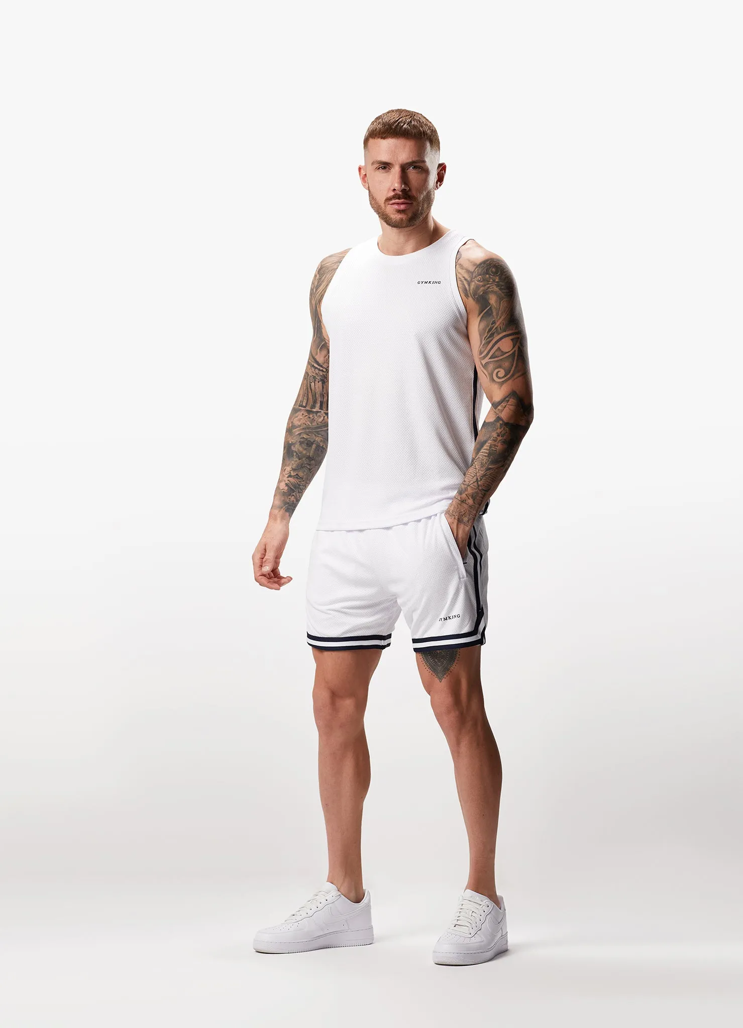 Gym King Higher State Vest - White