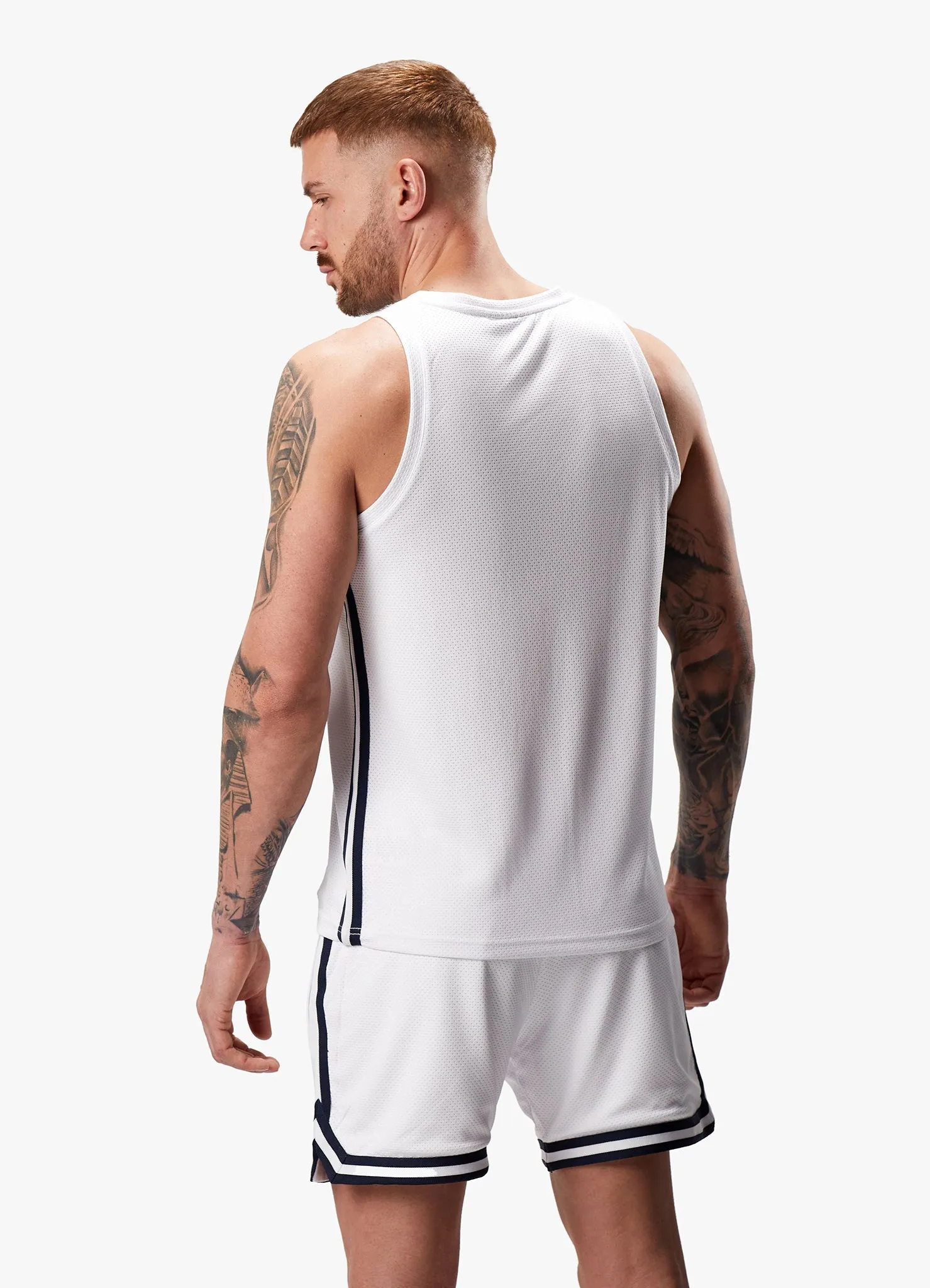 Gym King Higher State Vest - White