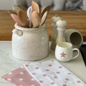 Holmes Blush Pink Star Tea Towels