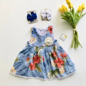 Iris Dress in Hawaiian Blue