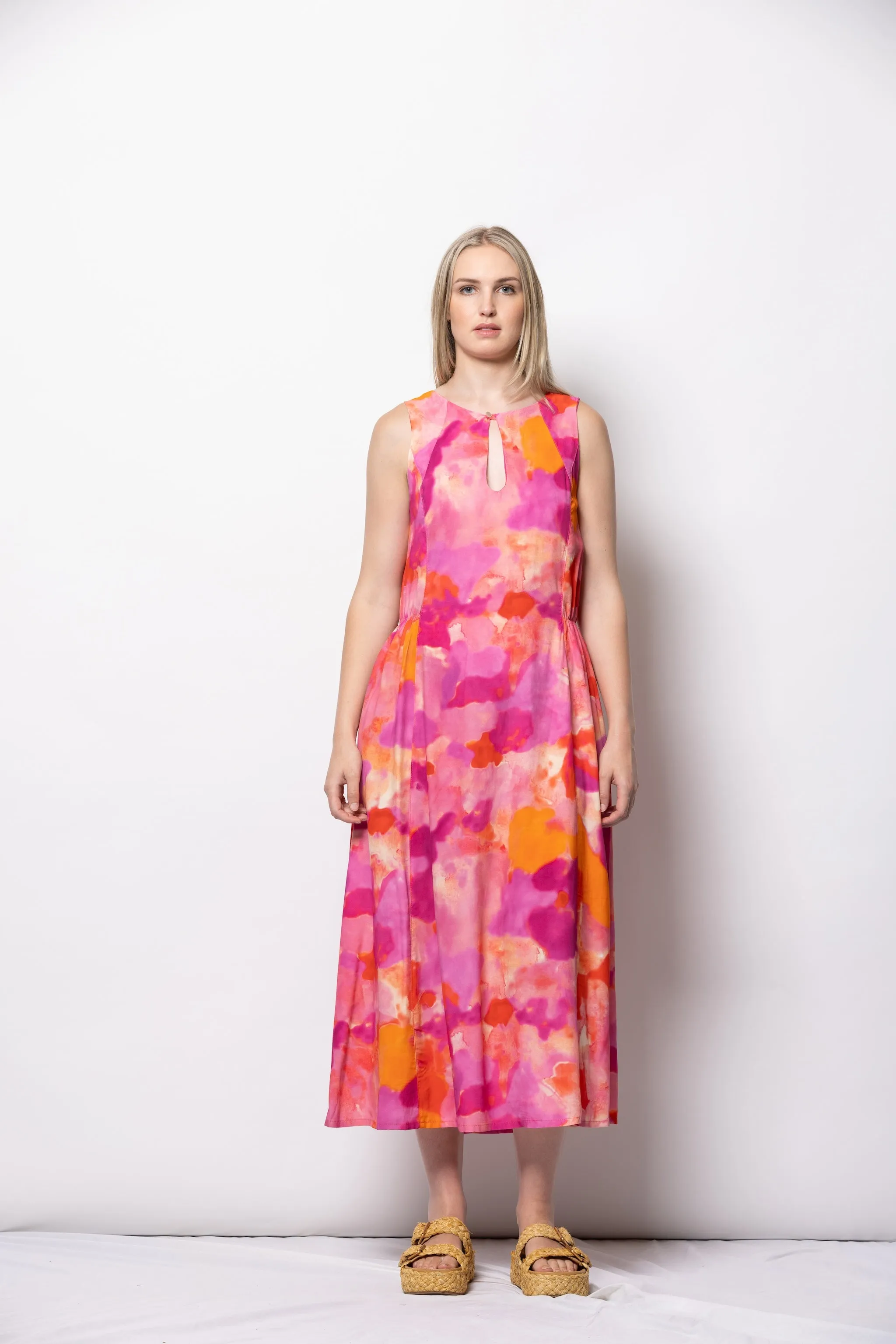 Muse Dress - Blush Strokes