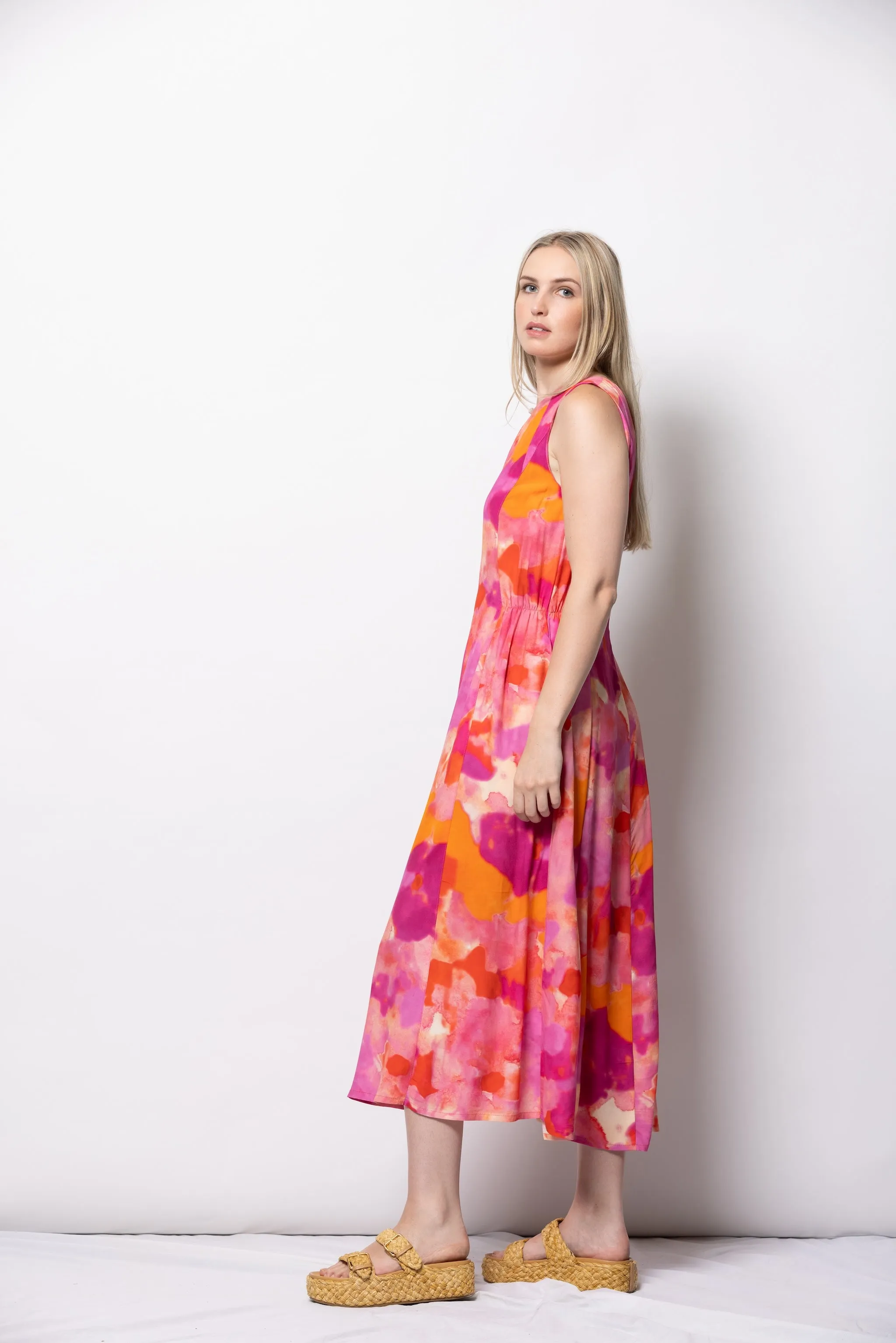 Muse Dress - Blush Strokes