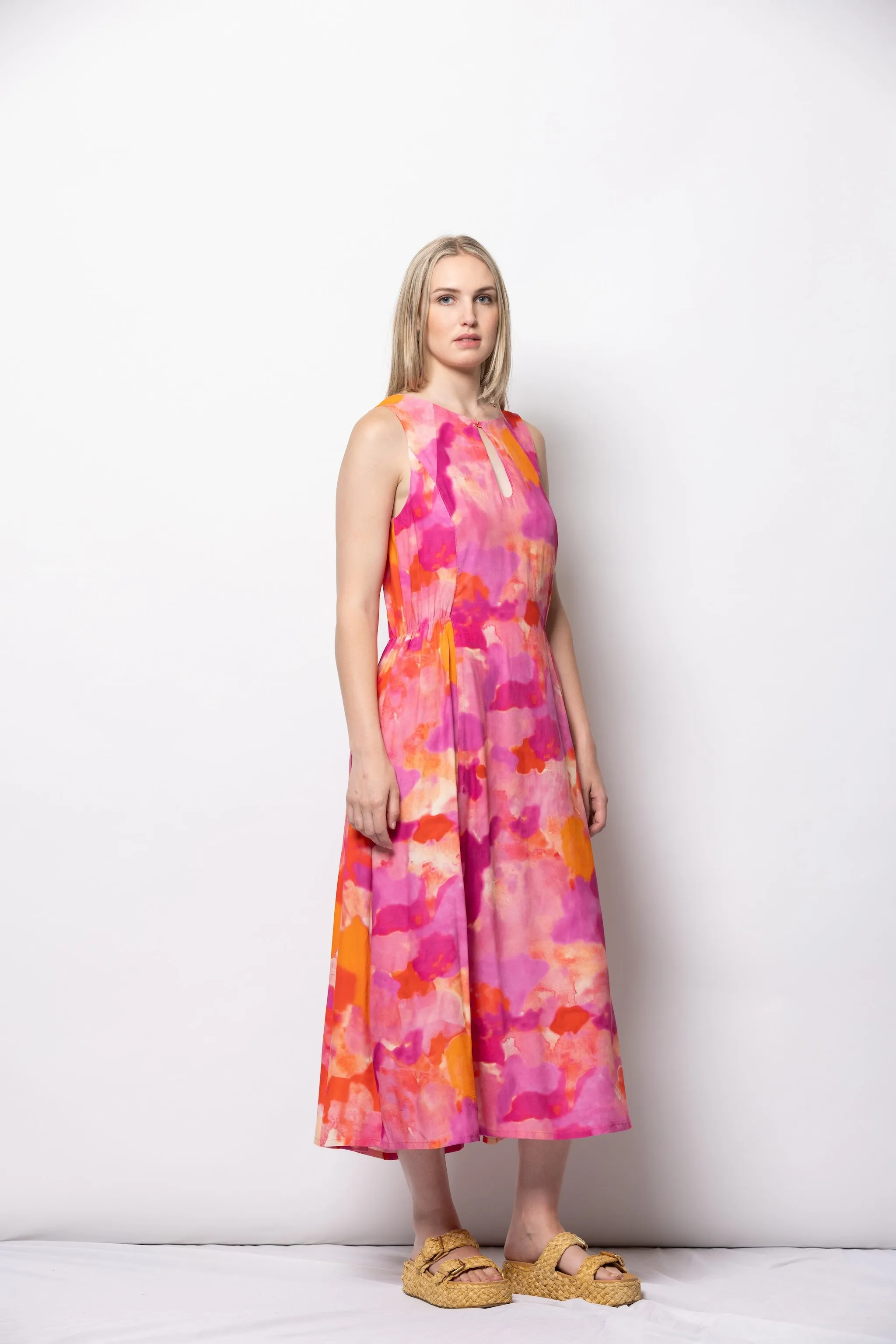 Muse Dress - Blush Strokes