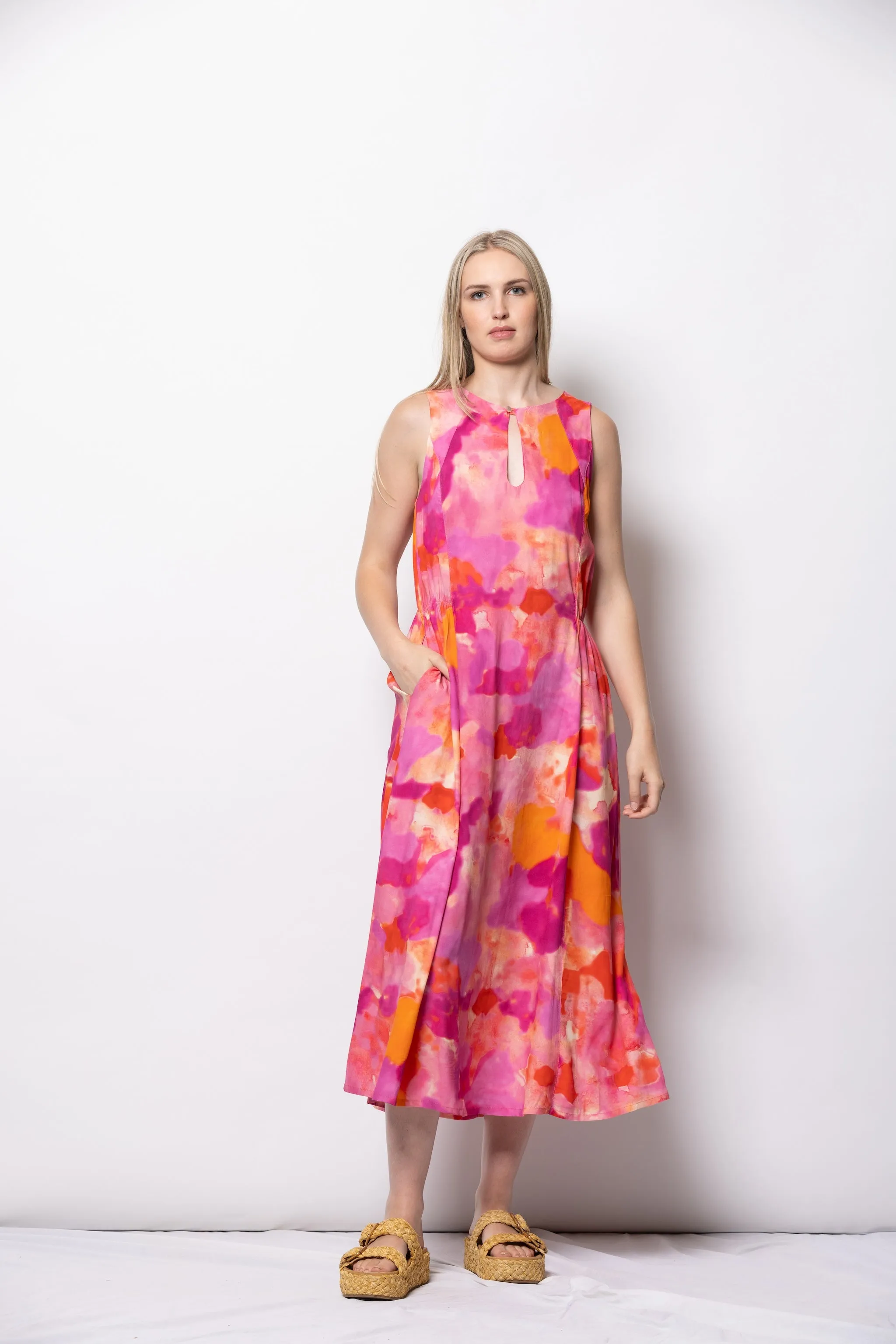 Muse Dress - Blush Strokes