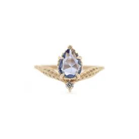 NEW! Evergreen Tulip Cherie Ring with Rosecut Sapphire By Megan Thorne