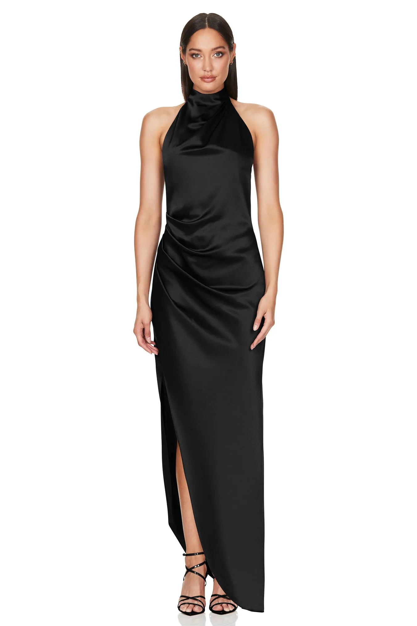 NOOKIE Amelia Halter Gown (Black) - RRP $299