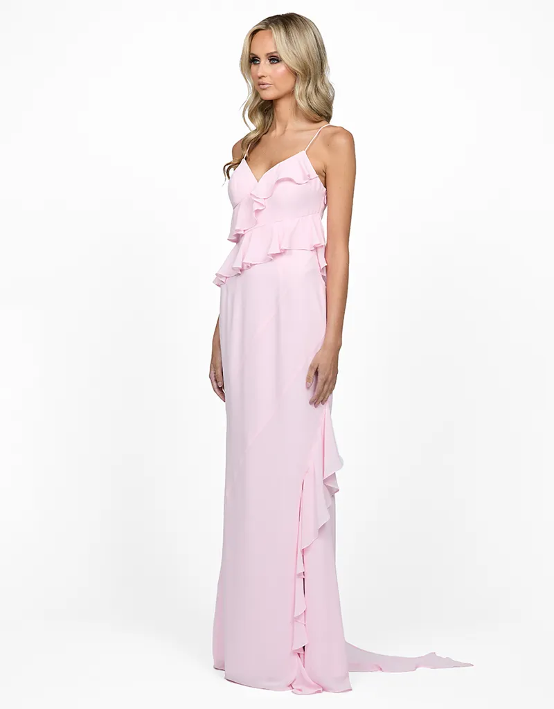 NORINE RUFFLE GOWN B62D25L