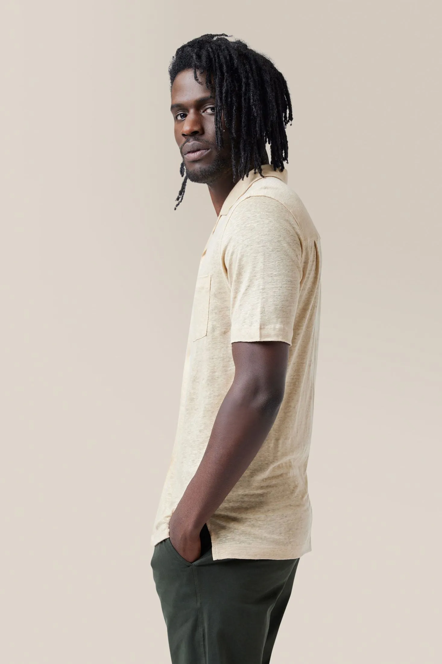 Short Sleeve Camp Shirt | Linen