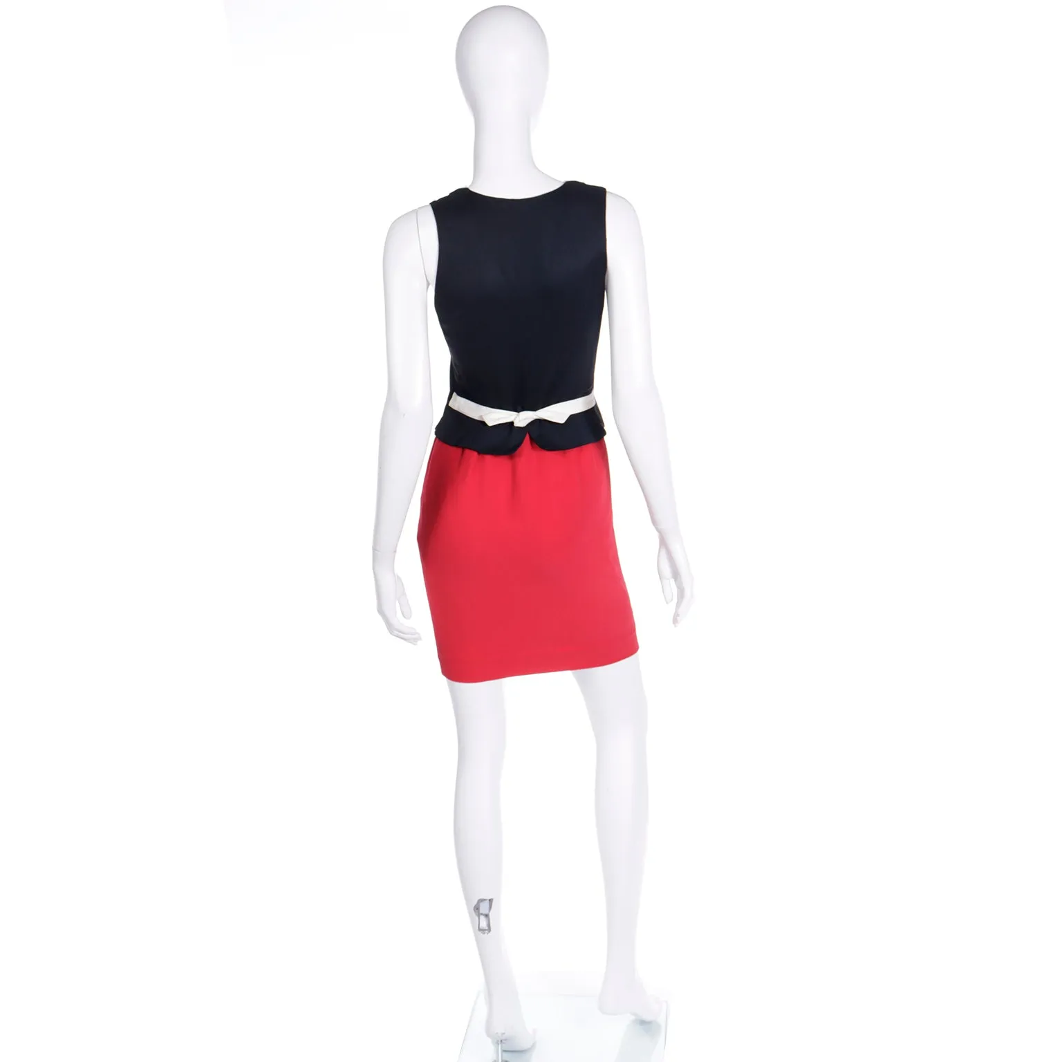 Vintage Franco Moschino Olive Oyl Inspired Red Black & White Dress