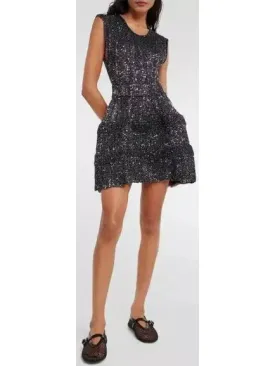 Women’s Archetypes Sequined Stretch-knit Crino Mini Dress