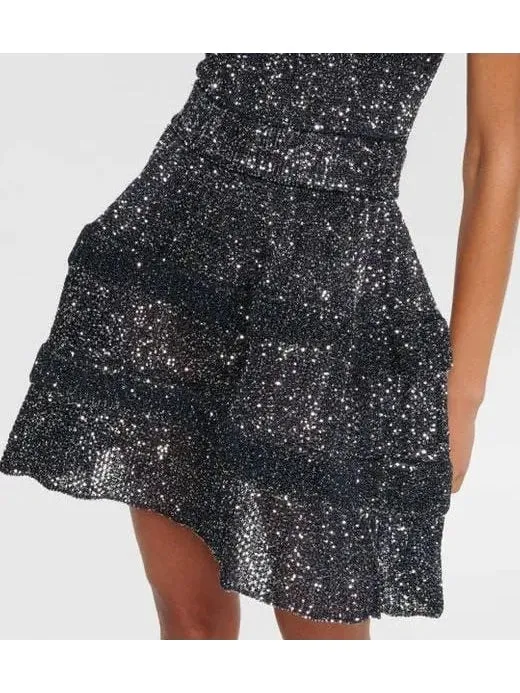 Women’s Archetypes Sequined Stretch-knit Crino Mini Dress