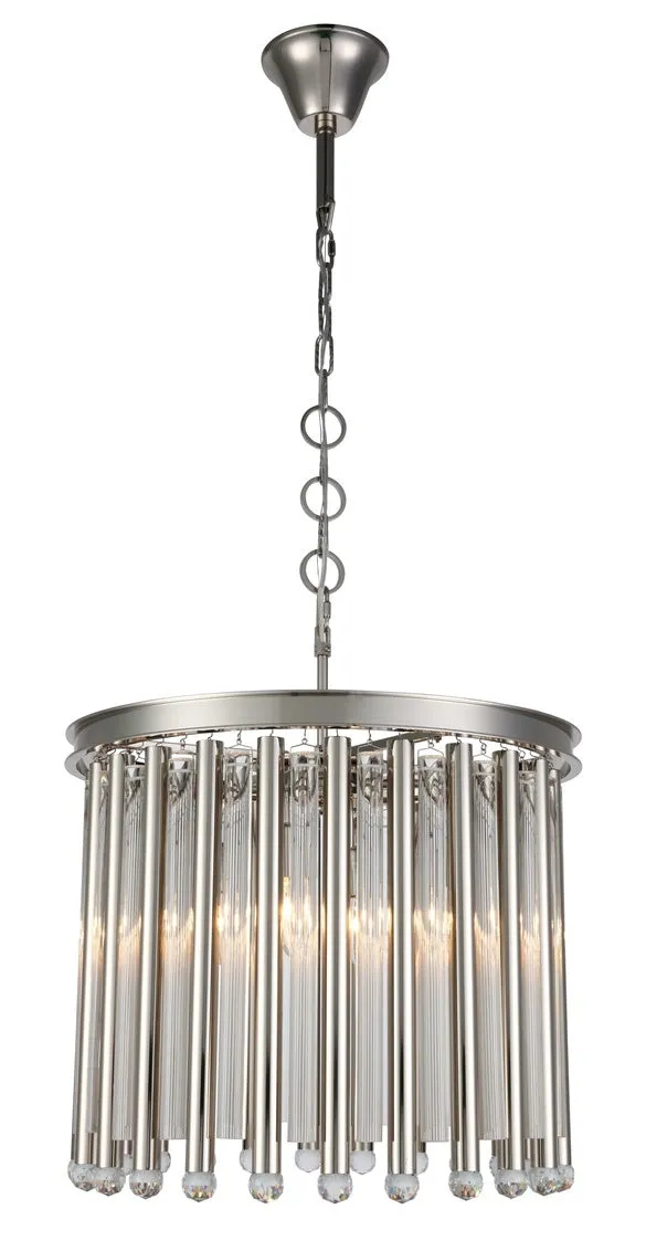 ZC121-1140D20PN - Urban Classic: Maxwell 4 light Polished Nickel Chandelier Clear Royal Cut Crystal